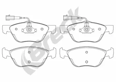 Комплект тормозных колодок, дисковый тормоз BRECK купить